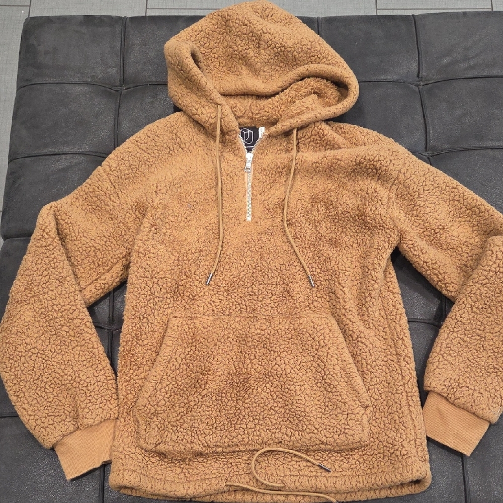 Original Use Brown Sherpa Hoodie XS - Picture 1 of 4